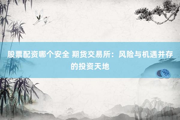 股票配资哪个安全 期货交易所：风险与机遇并存的投资天地