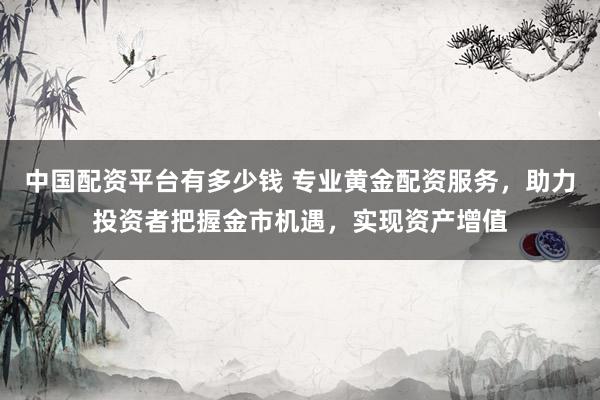 中国配资平台有多少钱 专业黄金配资服务，助力投资者把握金市机遇，实现资产增值