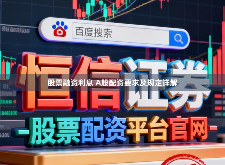 股票融资利息 A股配资要求及规定详解